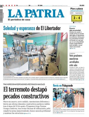 Portada 14 de septiembre del 2026