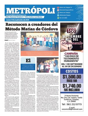 Metropoli Lunes 14 De Septiembre 2026