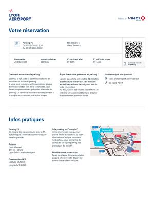 Resa Parking Aller Retour