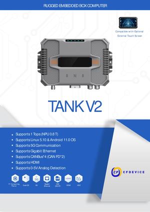 CF-Device TANK V2 — Screenless Rugged Vehicle Computer Datasheet
