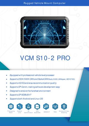 CF-Device VCM S10-2 PRO — Rugged Vehicle-Mount Tablet Datasheet