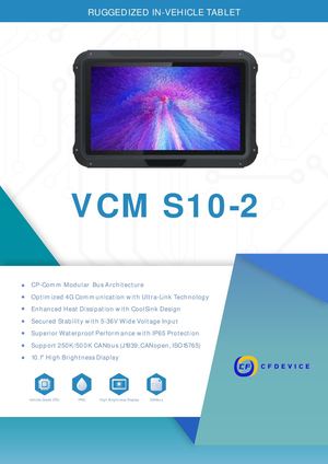 CF-Device VCM S10-2 — Rugged Vehicle-Mount Tablet Datasheet