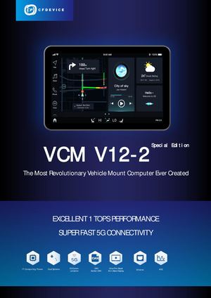 CF-Device VCM V12-2 — Rugged Vehicle-Mount Tablet Datasheet