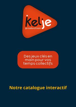 Catalogue Numerique Jeux De Formation Kelje Septembre 2026