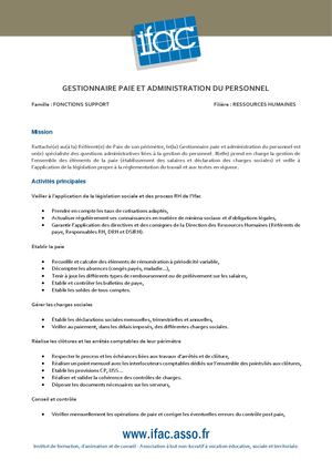 Aci Gestionnaire Paie Aulnay Sous Bois
