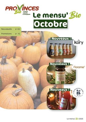 Provinces Bio Gazette Nouveautés Et Promotions Octobre 2026