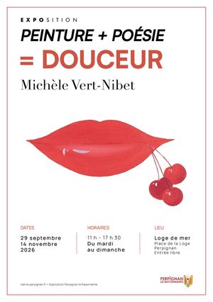Exposition "Peinture + Poésie = Douceur" de Michèle Vert-Nibet