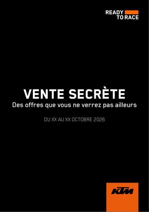 Catalogue Vente Secrète Ktm