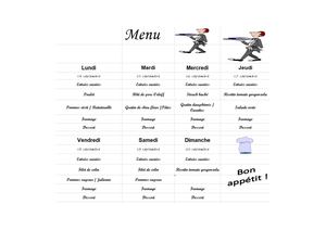 Menu Du Self Du 14 Au 20 Septembre