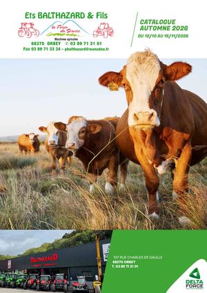 BALTHAZARD CATALOGUE AUTOMNE 2026