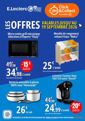 Les offres Click&Collect du 14 au 19 septembre 2026 !