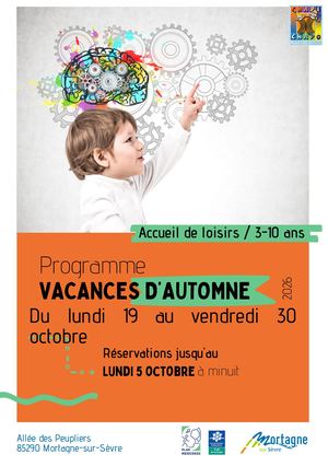 Programme Enfance Vacances D'automne 2026