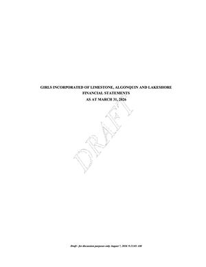 Draft 2025-2026 Audited Financial Statements