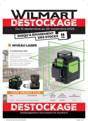 2026 09 14 Fiche Destockage Niveau Laser Hd