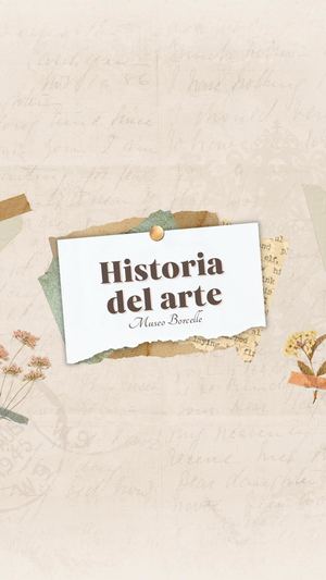Presentación Diapositivas Museo De Historia Del Arte Scrapbook Beige (1080 X 1920 Px)