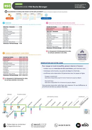 Automne Horaires N93