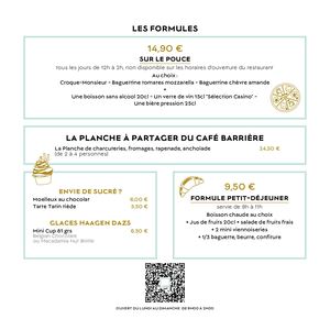 Carte Bar Ete 2026