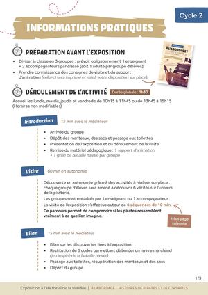 Infos Pratiques - Pirates C2
