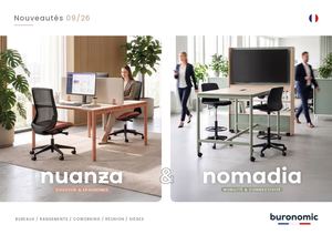 Brochure Nouveautés buronomic Nuanza Nomadia 09 2026 FR