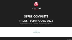 Palais Congrès - Technique Offre Complete Packs Techniques Pdca V2026
