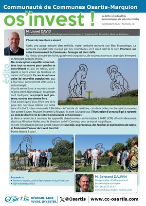 Os'invest 11 - Septembre 2026