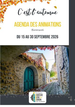 Agenda Fin Septembre 2026