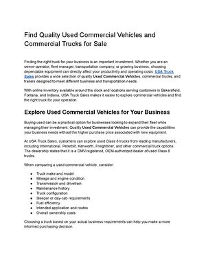 Find Quality Used Commercial Vehicles And Commercial Trucks For Sale