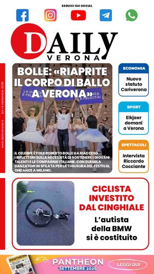 Daily Verona 14 Settembre 2026