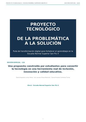 Revista Proyecto Tecnologico San Pio X