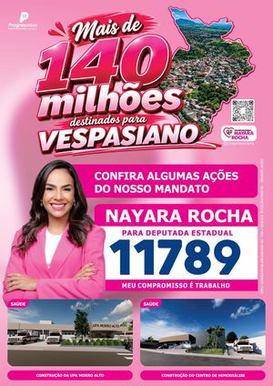 Mais de 140 milhões destinados para Vespasiano