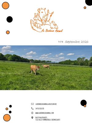Au bonheur Animal - Quadrimestriel Septembre 2026