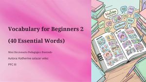 Vocabulary For Beginners 40 Essential Words Pdf