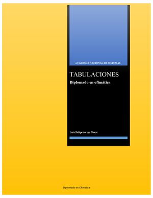 Tabulaciones
