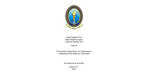 Informe Encuesta Investigación de mercados (tenis)