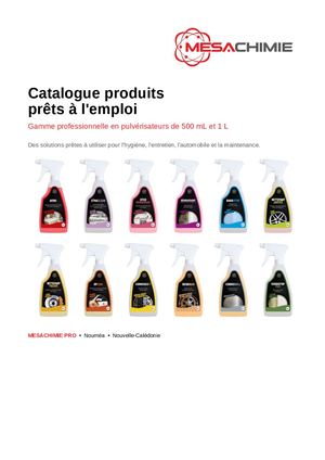 Catalogue Mesachimie Pro Prets A Emploi 2026