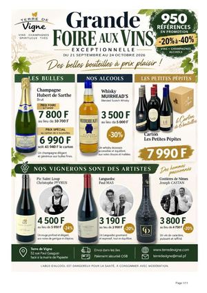Listing Foire Aux Vins Du 21 Septembre Au 24 Octobre Web