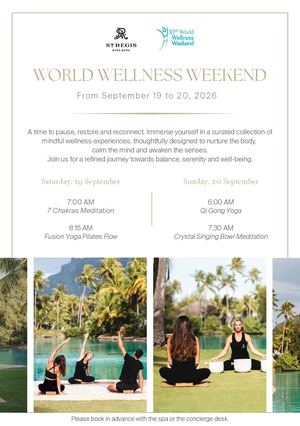 Srbb World Wellness Weekend