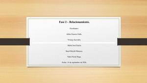 Fase 2 – Relacionamiento