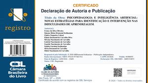 Certificado De Direito Autoral Psicopedagogia E Inteligência Artificial