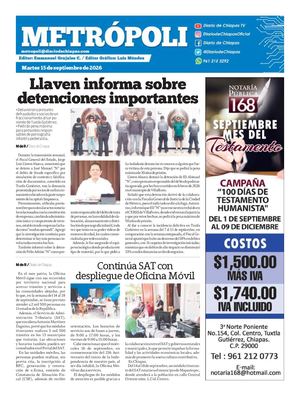 Metropoli Martes 15 De Septiembre 2026