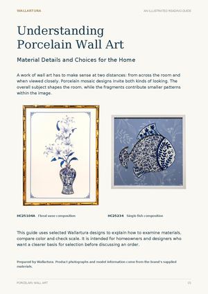 Understanding Porcelain Wall Art Materials and Choices for the Home