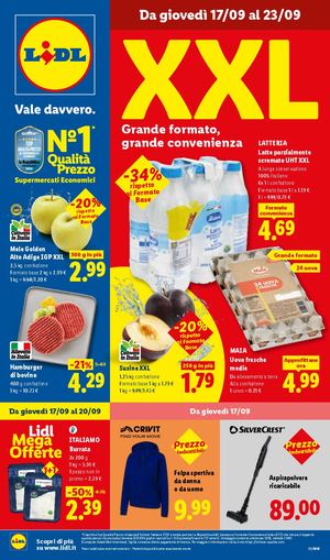 Volantino Lidl Dal 17 Al 23 Settembre 2026