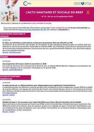Actu Sanitaire & Sociale En Bref No 15