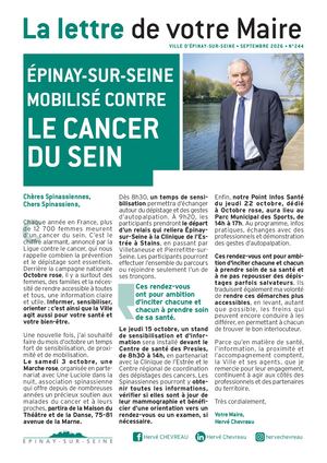 Lettre du Maire N°244 - Septembre 2026