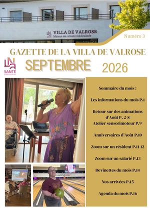 Gazette Valrose Septembre