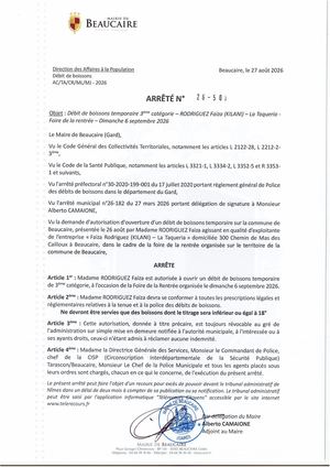 ARR 26 501 à ARR 26 506