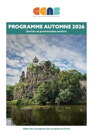 Livret seniors - Automne 2026