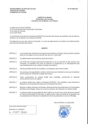 TRAVAUX REALISATION DES ENROBES_CARREFOUR RUE DU MARAIS/RUE THIBAUT_ENT EUROVIA