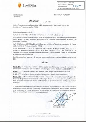 Fichier Parution Des Décisions 26 329 à 26 333 Du 08 09 2026