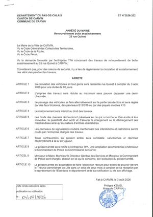 TRAVAUX RENOUVELLEMENT BOÎTE ASSAINISSEMENT_25 RUE QUINET_ENT TPA